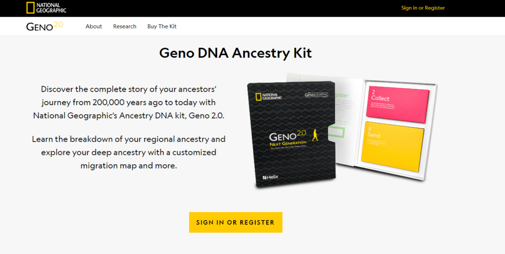 National Geographic DNA Test Kit